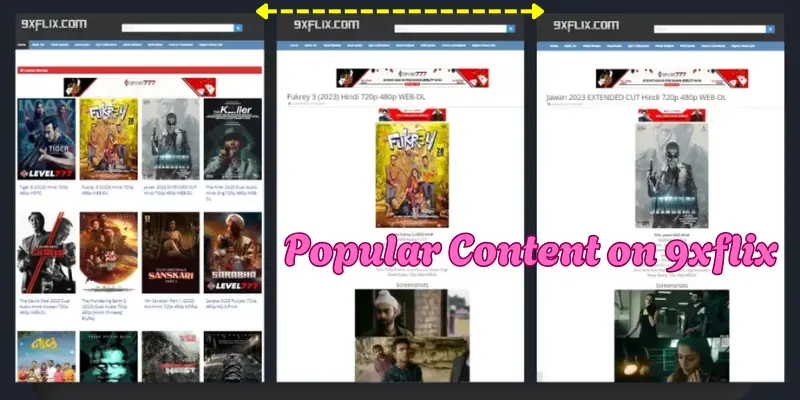 Popular Content on 9xflix